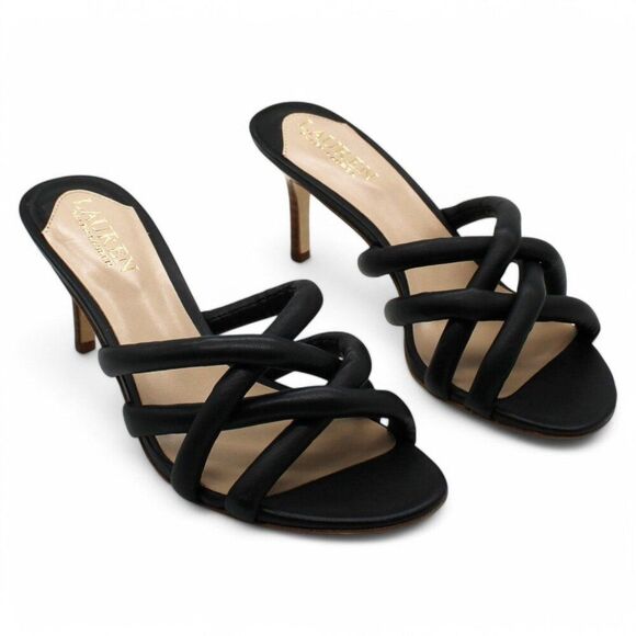 Lauren Ralph Lauren  Liliana Sandal (Black) Women S Shoes - Picture 2 of 9